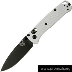   Benchmade Mini Bugout, Crucible CPM S30V Steel, DLC Coated Blade, White Grivory Handle