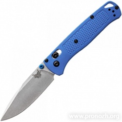  Benchmade  Bugout, Crucible CPM S30V Steel, Satin Finish Blade, Blue Grivory Handle