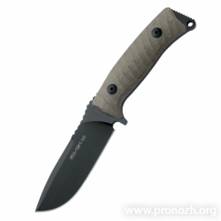   Fox Knives   Pro-Hunterr, Black Blade,  OD Green Micarta Handle