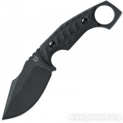   Fox Knives  "Monkey Thumper", Black Blade, Black G-10 Handle