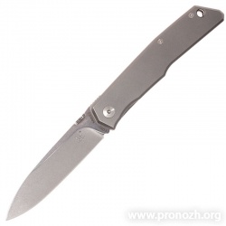   Fox Knives  FX-525 Terzuola, Stonewashed Blade, Titanium Handle