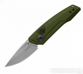    Kershaw Launch 9, Stonewashed Blade, OD Green Aluminium Handle