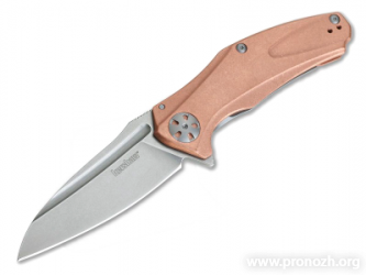   Kershaw Natrix, D2 Tool Steel, Stonewashed Blade, Raw Cooper Handle