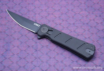   CRKT Goken Flipper, EDP Coating  Blade, Black G-10 Handles - Field Strip Technology