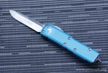      Microtech UTX-85 S/E, Satin Standard, Turquoise Handle
