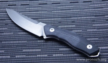   Fantoni C.U.T Fixed, Stonewash  Blade, Crucible S30V Steel, Black / Gray G-10  Handle,  Leather Sheath