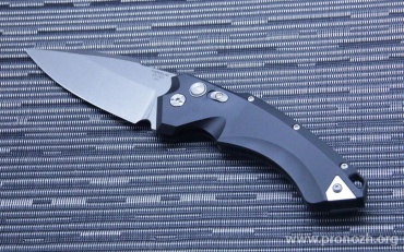    Hogue X5  4" Spear Point, Stone-Tumbled Blade, Black Aluminum Handle