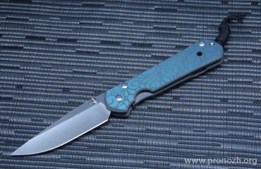   Chris Reeve Large Sebenza 21 Computer Generated Graphic "Paisley"