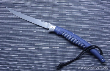    Buck  Silver Creek Fillet  Folder Knife, Titanium Coated Blade, Japanese 420J2 Steel, Blue GRN Handle
