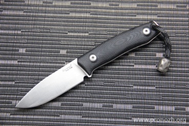   Lion Steel M-1, Satin Finish Blade, Black G-10 Handle