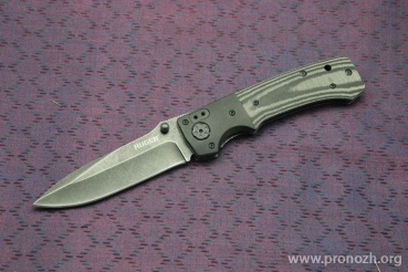   Ruger Knives All-Cylinders Folder, Blackwashed Blade, Plain Edge, Two-tone Layered G-10 Handle