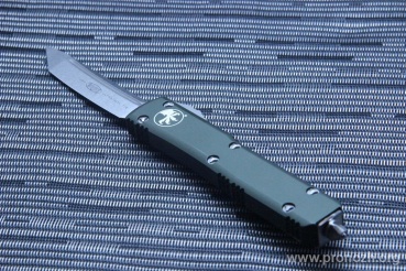      Microtech Ultratech T/E, Stonewash Standard, Contoured Chassis OD Green Handle