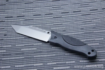   Hogue EX-F02 Tanto, Stone-Tumbled Blade, Black  Handle