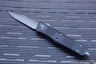      Microtech Combat Troodon Bowie, Apocalyptic Stonewash Standard
