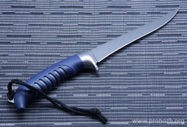   Buck  Silver Creek Fillet Knife, Titanium Coated Blade, Japanese 420J2 Steel, Blue GRN Handle