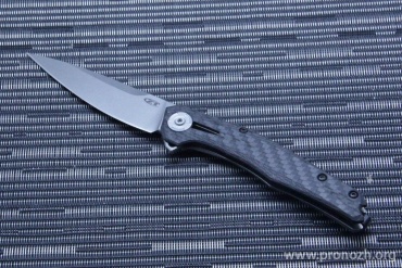   Zero Tolerance ZT0707, Stonewashed Blade, Titanium / Carbon Fiber Handle