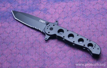   CRKT Kit Carson Big Dog Special Forces, Tanto Blade, Combo Edge, Aluminum Handle