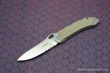   CRKT V.A.S.P. Combo (Verify. Advance. Secure. Proceed) IKBS Flipper, Satin Finish Blade, Textured Sand G10 Handle