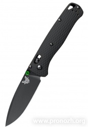   Benchmade  Customized Bugout, Crucible CPM M4 Steel, DLC Coated Blade, Black G-10 Handle