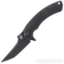   Fox Knives "Geco", BlackWashed  Blade, G-10 / Titanium Handle