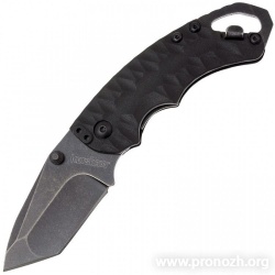 Многофункциональный складной нож Kershaw  Shuffle II, BlackWashed Blade, Black GRN Handle