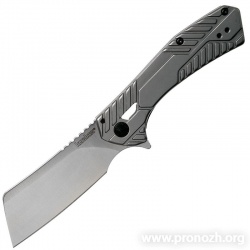   Kershaw Static, Satin Finished Blade, Gray Stainless Steel  Handle