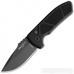    Pro-Tech SBR,  DLC Coated Blade, Black Knurled Aluminum Handle 