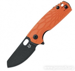   Fox Knives Baby Core, BlackWashed Blade, Orange FRN Handle