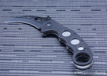 Складной нож Emerson Super Karambit, DLC Coated Blade, Black G-10 Handle