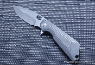   Microtech  MSG-3 Flipper,  Bohler M390 Steel, Two-Tone Apocalyptic Blade