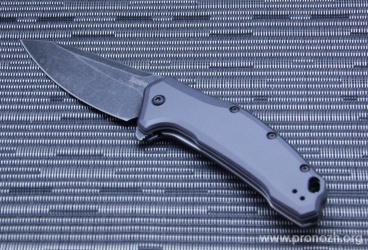 Складной нож Kershaw Link, 420НС Steel, BlackWashed Blade, Gray Aluminium Handle