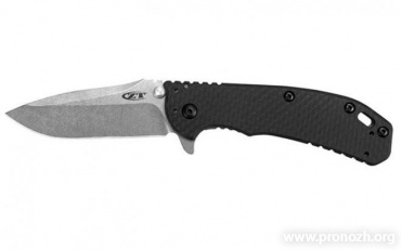 Складной нож Zero Tolerance ZT0566CF, Stonewashed Blade, Carbon Fiber / Stainless Steel Handle