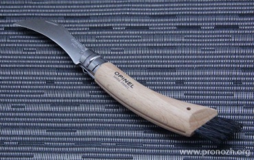 Грибной складной нож со щеточкой Opinel, Sandvik 12С27 Steel