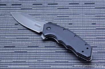 Складной нож Kershaw Flitch, 8Cr13MoV Steel, Stonewashed Blade, Black GRN Handle