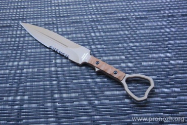   Halfbreed Blades Knives CCK-01 XL (Compact Clearence Knife) Dark Earth