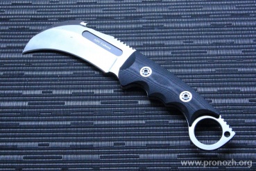 Фиксированный нож Andre de Villiers Gaboon Satin, D2 Steel