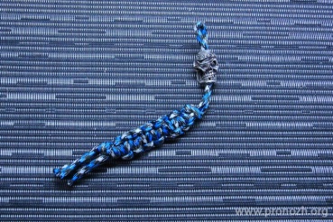 Темлячная бусина Andre de Villiers Pirate Skull Bead Silver+Lanyard