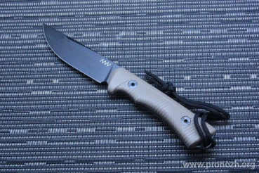   ANV Knives P200, Sleipner Steel, Cerakote Black Blade, Coyote GRNPU Handle