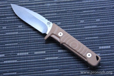   Medford Knife & Tool Mizuchi, Stonewash Blade, CPM-20CV Steel, Tan G-10 Handle