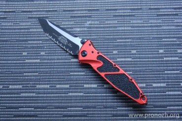   Microtech Socom Elite Tanto, Bohler M390 Blade, Full Serrated Red Standard