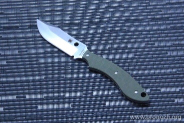   Spyderco Stok Bowie, Satin Blade, 8Cr13MoV Steel, OD Green G-10 Handle