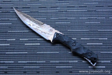   Bawidamann Blades Nameless Dagger - Acid Etched/Bronze Spectral Patina