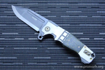 �������� ��� Andre de Villiers Tracker Titanium Inlay Canvas-Micarta, Bead Blast Blade, S35VN Steel