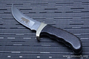 Коллекционный нож Buck Jaguar Kalinga, Satin Finish 420HC Steel, Black palm wood Handle
