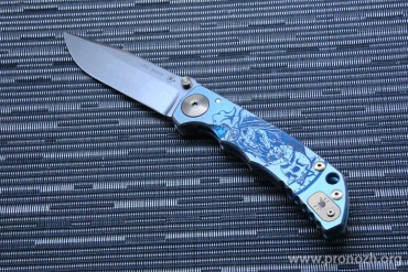   Spartan Blades Harsey Folder, Halloween 2021. Titanium Handles, Stonewashed Blade, Crucible CPM S45VN Steel