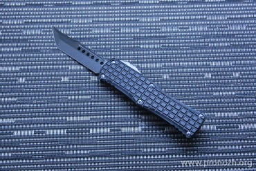 Автоматический складной нож фронтального выброса Microtech Hera Hellhound Frag Shadow DLC Standard DLC Hardware