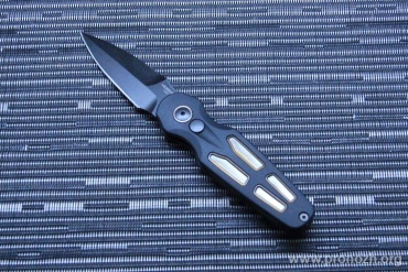    Hogue Balista II Bayonet  Auto, Black PVD Blade, Black Aluminum / Ultem Inserts Handle