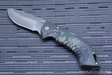 Складной нож Buck Omni Hunter 12PT, Sandvik 12С27 Steel, Black / Camo  GRN  Handle