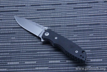   Fantoni HB02 Small, Stonewash Blade, Crucible CPM S35VN Steel, Black G-10 Handle