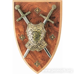Панно мини-меч Эскалибр, мини-меч Карла Великого